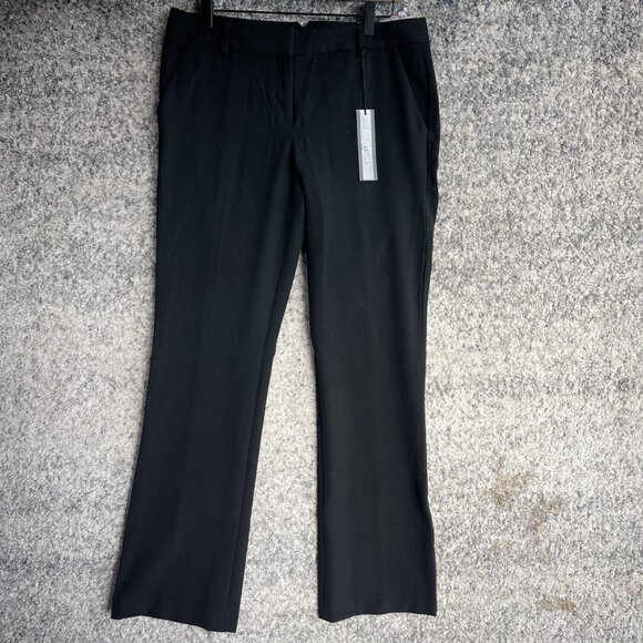 Express Dress Pants Womens 8R Black Editor Slim Flare Work Office Career Wear - Picture 1 of 9